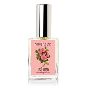 Melodie Perfumes Peach Petals perfume for women. Delicious floral ripe peach fruit women's fragrance. 15 ml