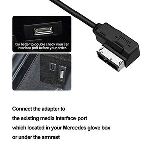 YOOSEN Bluetooth Adapter Cable for Mercedes Benz Media Inerface MMI System Pair USB Android iPhone iPad iPod Touch Smartphone etc.