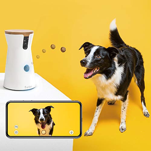 Furbo Dog Camera: Treat Tossing, Full HD Wifi Pet Camera and 2-Way Audio, Designed for Dogs, Compatible with Alexa (As Seen On Ellen), white (001-01WHTOA-1)