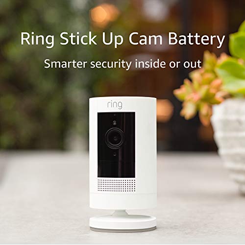 All-new Ring Stick Up Cam Battery HD security camera with two-way talk, Works with Alexa – 4-Pack