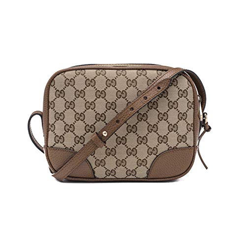 Gucci Canvas GG Supreme Shoulder Bag Brown