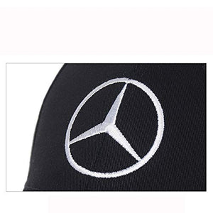Car Logo Embroidered Black Hat Adjustable Baseball Caps for Men and Women Auto Sport Travel Cap Racing Motor Hat for B-e-n-z (B e n z)
