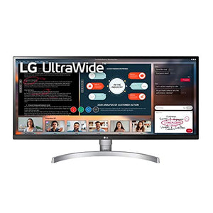 LG 34WK650-W 34" UltraWide 21:9 IPS Monitor with HDR10 and FreeSync (2018), Black/White