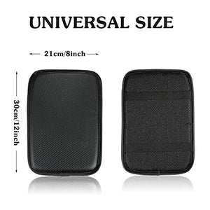SUHU Auto Center Console Cover Pad Universal Fit for Most Vehicle/SUV/Truck/Car, Waterproof Car Armrest Cover Protector, Car Armrest Seat Box Cover(Black)