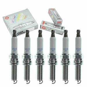 6 pc NGK Laser Platinum Spark Plugs compatible with Mercedes-Benz C300 3.0L V6 2008-2012 Ignition Wire Secondary