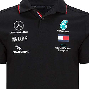 Mercedes Benz AMG Petronas F1 2020 Men's Team Polo Black/White (L, Black)