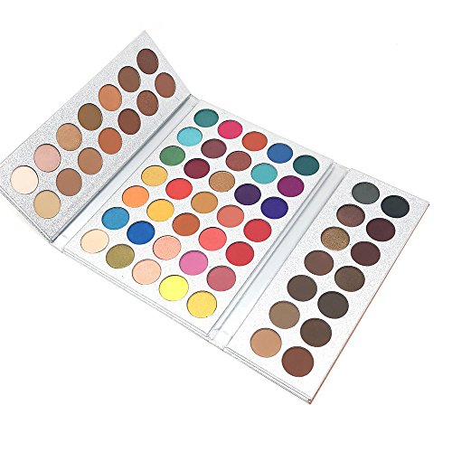 Beauty Glazed 63 Colors Eyeshadow Professional Makeup 63 Colors EyeShadow Palette Powder With Profession Makeup Brushes Set and Powder Blender Gorgeous Me Cosmetics Perfect Color Eye Shadow Tray Set