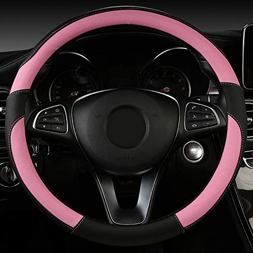 HCZSZH PU Leather Car Steering Wheel Cover, for Mercedes Benz W210 E-Class Auto Interior Accessories