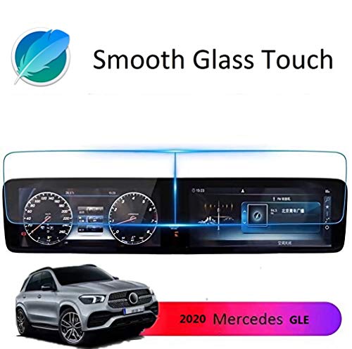 Screen Protector Compatible with 2020 2021 Mercedes Benz GLE GLS 12.3 inch Touch Screen,ZFM Anti Glare Scratch,Shock-resistant, Navigation Protection Accessories Premium Tempered Glass (V167)