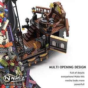 Nifeliz Black Hawk Pirates Ship Model Building Blocks Kits - Construction Set to Build, Model Set and Assembly Toy for Teens and Adult,Makes a Great Gift for People who Like Creative Play (1352Pcs)