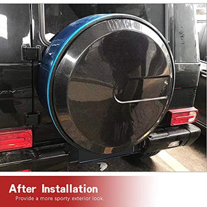 JC SPORTLINE Carbon Fiber Spare Tire Cover Fits for Mercedes-Benz G-class W463 Wagon G500 G550 G55 G63 G65 AMG 2004-2018 Custom Parts Body Kits Factory Outlet