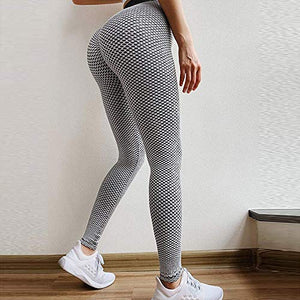 TikTok High Waisted Leggings, Bubble Yoga Pants for Women Butt Lift,Tummy Control Booty Slimming Workout Tights