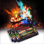 Magical Flames Fire Color Changing Packets for Campfires, Fire Pit, Outdoor Fireplaces - Camping Essentials for Kids & Adults – 5 Pack, Jumbo Flames