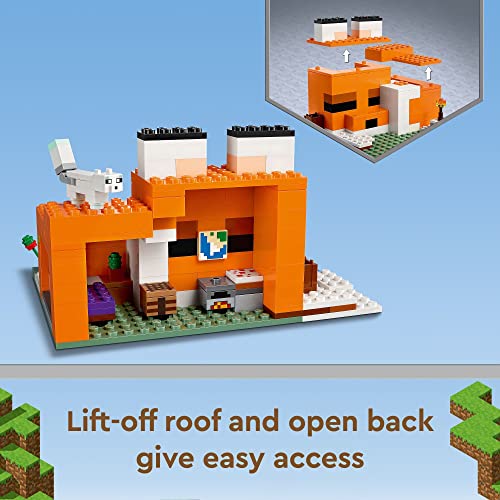 LEGO Minecraft The Fox Lodge 21178 Building Toy Set for Kids, Boys, and Girls Ages 8+ (193 Pieces)