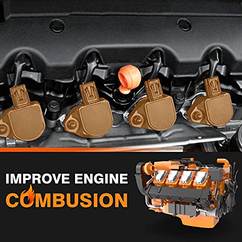 A-Premium Ignition Coil Pack Set of 4 Compatible with Mercedes Benz CL203/W203 Series C230 Kompressor 2003 2004 2005 L4 1.8L