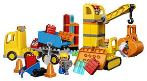LEGO DUPLO Big Construction Site 10813 Building Set with Toy Dump Truck, Toy Crane and Toy Bulldozer for a Complete Toddler Construction Toy Set (67 Pieces)