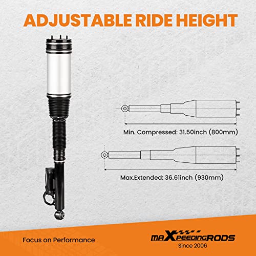 maXpeedingrods Rear Air Suspension Strut for Mercedes-Benz W220 S430 S500 S55AGM S600 (2000-2006) Without ABC/4matic 2203205013