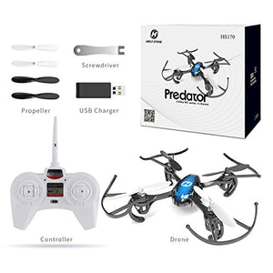 Holy Stone HS170 Predator Mini RC Helicopter Drone 2.4Ghz 6-Axis Gyro 4 Channels Quadcopter Good Choice for Drone Training