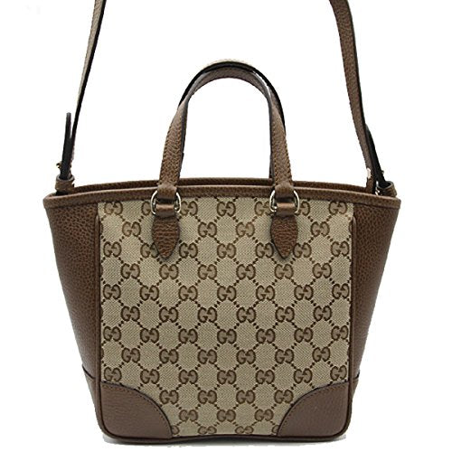 Gucci Bree Small GG Canvas Tote Bag Nocciola Brown New Bag