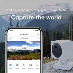 Wyze Cam Outdoor Starter Bundle (Includes Base Station and 1 Camera), 1080p HD Indoor/Outdoor Wire-Free Smart Home Camera with Night Vision, 2-Way Audio, Works with Alexa & Google Assistant