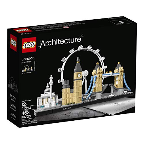 LEGO Architecture London 21034 Building Toy Set for Kids, Boys, and Girls Ages 12+ (468 Pieces)