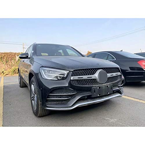 Beautost Fit For Mercedes Benz New GLC GLC300 2020 2021 2022 Front Corner Mesh Grill Molding Cover Trim Chrome - Just Fit the model with Fin