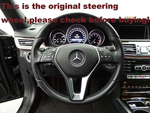Loncky Genuine Steering Wheel Covers for Mercedes Benz CLS550 CLA250/Mercedes Benz E250 E350 E400 E550/Mercedes Benz GLA250 GLK250 GLK350 /C250 C300 C350/ B250e B-Class Electric Accessories