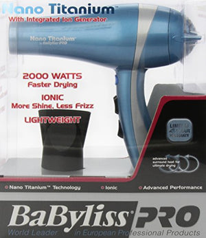 BaBylissPRO BABNT5548 Nano Titanium Hair Dryer, 2000 Watt