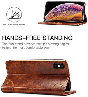 SINIANL iPhone 6S Plus Case, iPhone 6 Plus Case, Leather Wallet Folio Case Book Design Magnetic Closure with Stand and ID Holder Credit Card Slots for iPhone 6S Plus / 6 Plus