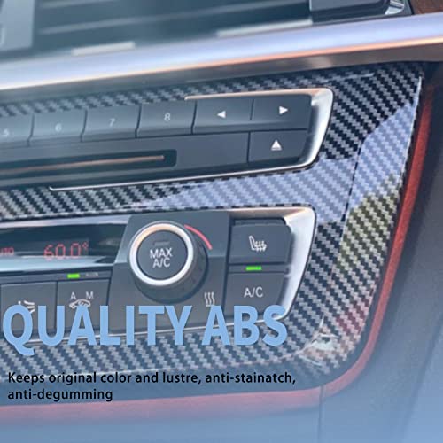ROCESTONE Car Center Control Trim Carbon Fiber Pattern w/Ambient Lighting Kit for Interior Led Lights Accessories Fit for BMW 3 4 Series F30 2012-2018 3-pin Plug ID004-C
