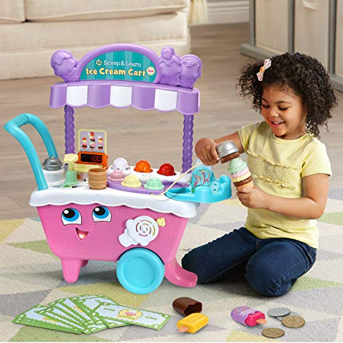 LeapFrog Scoop and Learn Ice Cream Cart Deluxe (Frustration Free Packaging) , Pink