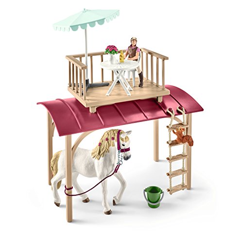 Schleich Horse Club, Horse Gifts for Girls and Boys, Camper for Secret Club Meetings Horse Set with Toy Horse Figurine, 43 pieces, Ages 5+