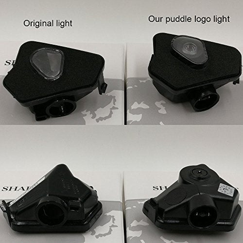 2pcs set Side rear view mirror projector ghost shadow puddle logo light compatible for Mercedes-Benz E Class(W212) 2010-2013year No fading color plug and play-JT-E-W212