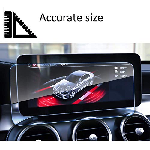 Screen Protector Compatible with 2019-2021 Mercedes Benz C/GLC 10.25inch Touch Screen,SATIS,Anti Glare Scratch,Shock-resistant, Navigation Protection Accessories Premium Tempered Glass (W205,V253)
