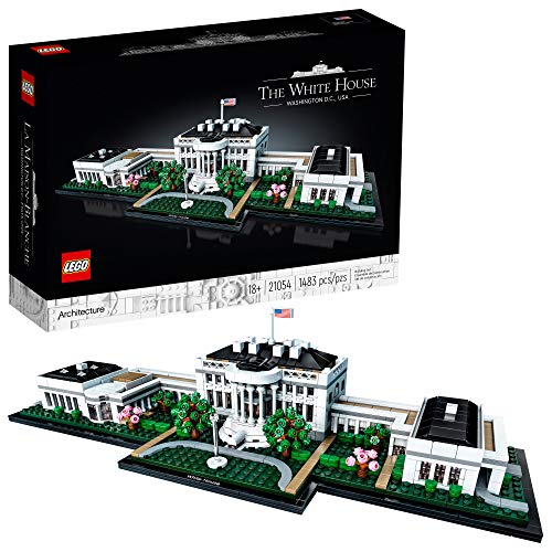 LEGO Architecture Collection: The White House 21054 Model Building Kit, Creative Building Set for Adults, A Revitalizing DIY Project and Great Gift for Any Hobbyists (1,483 Pieces)