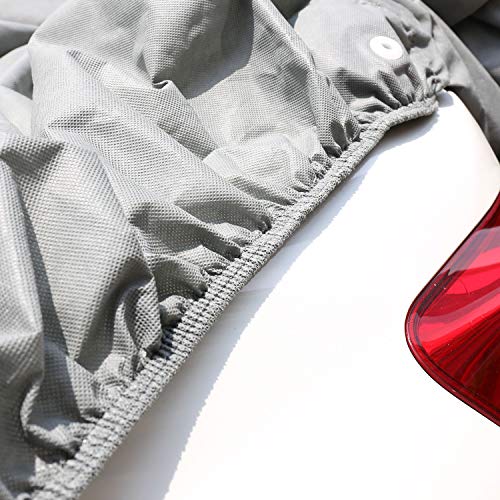 Car Covers, Auto Vehicle Covers for Indoor Grey Cheap Car Cover Dust-Proof Anti Bird Dropping Tree Leaves Windproof Car Tarp 200"