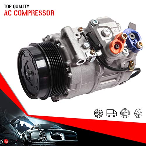 cciyu AC Compressor Fit for Mercedes-Benz S550 4.6L 5.5L 2007-2011 CO 11240C Air Conditioning Compressor Auto Repair Compressors Assembly