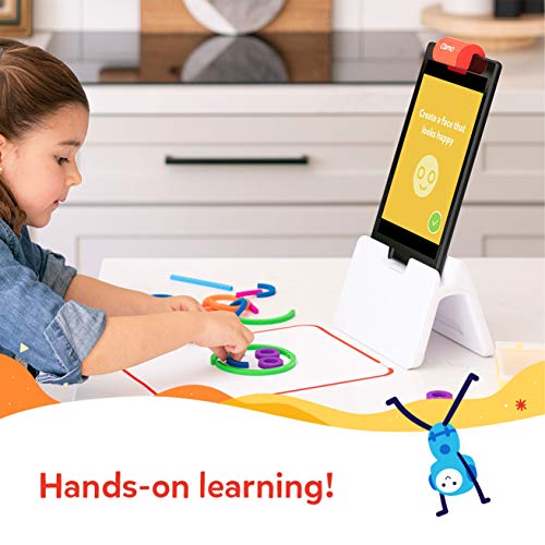 Osmo - Little Genius Starter Kit for Fire Tablet - 4 Educational Learning Games - Preschool Ages - Problem Solving, & Creativity - STEM Toy Fire Tablet Base Included - Amazon Exclusive