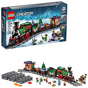 LEGO Creator Expert Winter Holiday Train 10254 Christmas Train Set with Full Circle Train Track, Locomotive, and Spinning Christmas Tree Toy (734 Pieces) (Discontinued by Manufacturer)