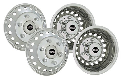Pacific Dualies 44-1608A Polished Stainless Steel Wheel Simulator Kit for 2012-2019 Dodge, Mercedes and Freightliner Sprinter Van