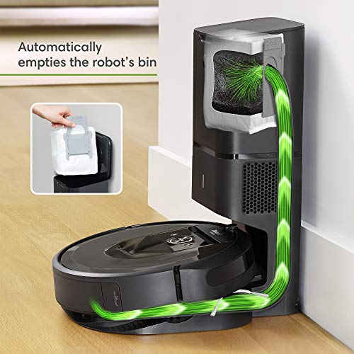 iRobot Roomba i7+ (7550) Robot Vacuum with Automatic Dirt Disposal-Empties Itself, Wi-Fi Connected, Smart Mapping, Works with Alexa, Ideal for Pet Hair, Carpets, Hard Floors, Black