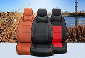 AutoDecorun 21pcs/Set Genuine Leather & Leatherette Full 3 Rows Seats Cover for Mercedes-Benz R350 R320 R400 R300 R500 Seat Covers Accessories Cars 6 & 7 Seats Protectors 2006-2017 (Coffee)