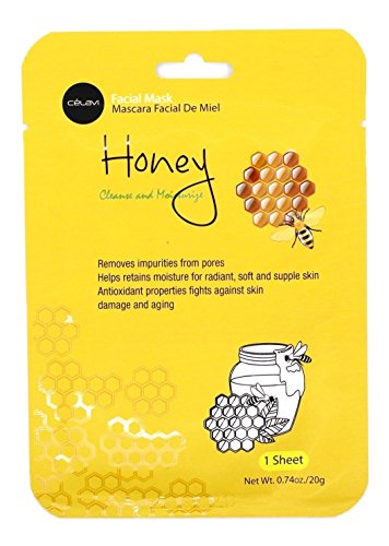 Celavi Essence Facial Face Mask Paper Sheet Korea Skin Care Moisturizing 9 Pack (Mix of 9)