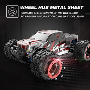 DEERC 9300 Remote Control Car High Speed RC Cars for Kids Adults 1:18 Scale 40 KM/H 4WD Off Road Monster Trucks,2.4GHz All Terrain Toy Trucks with 2 Rechargeable Battery,40+ Min Play Gift for Boy Girl