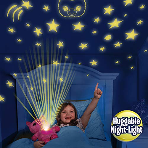 Ontel Star Belly Dream Lites, Stuffed Animal Night Light, Pink and Purple Unicorn