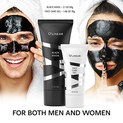 Black Charcoal Mask Blackhead Remover - Face Peel Off Mask With Natural Activated Organic Bamboo Charcoal - Deep Cleansing Pore Blackhead Removal - Purifying Face Mask & Face Care Gel for Women & Men