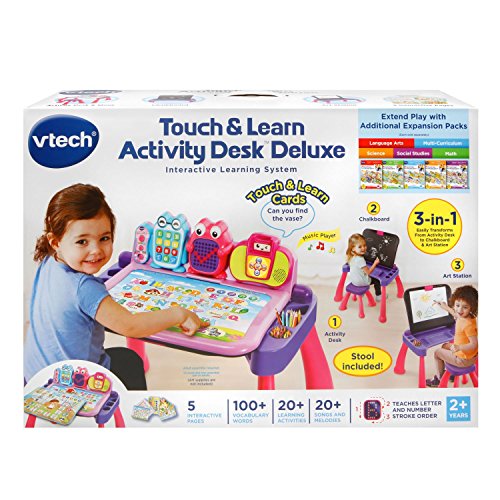 VTech Touch and Learn Activity Desk Deluxe, Pink