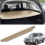 Marretoo for Mercedes Benz ML350 Cargo Cover ML Series Accessories 2006-2011 Beige Retractable Trunk Cover