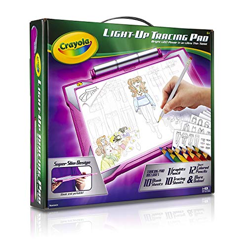 Crayola Light Up Tracing Pad Pink, Toys for Kids, Gift for Girls & Boys, Age 6+