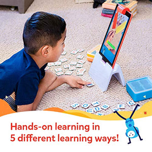 Osmo - Genius Starter Kit for Fire Tablet - 5 Educational Learning Games - Ages 6-10 - Spelling, Math, Creativity & More - STEM Toy - (Osmo Fire Tablet Base Included - Amazon Exclusive)